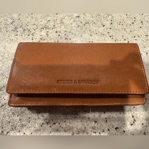 Spikes and sparrows Brown Leather Wallet